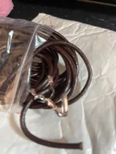 1,0/1,5/2/2.5/3/4/5mm 4 colores cuero de vaca genuino redondo Tanga cordón DIY pulsera cuerda para hacer joyas