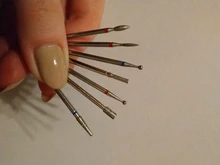 7 unids/set diamante cortadores para manicura uñas taladro mm broca para fresa para pedicura máquina quitar Gel accesorios de uñas herramientas