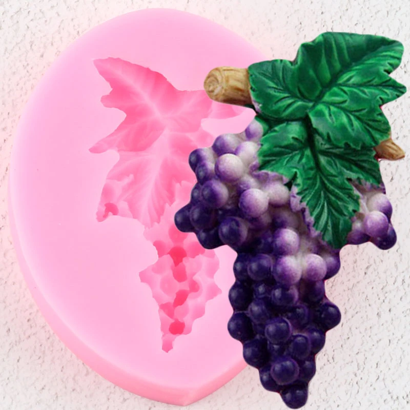 Grape Vine Branches Silicone Molds Leaves Fondant Cake Decorating Tools