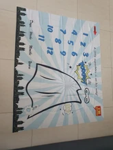 Milestone-accesorio de fondo para fotografía de bebé, foto de crecimiento de tela mensual