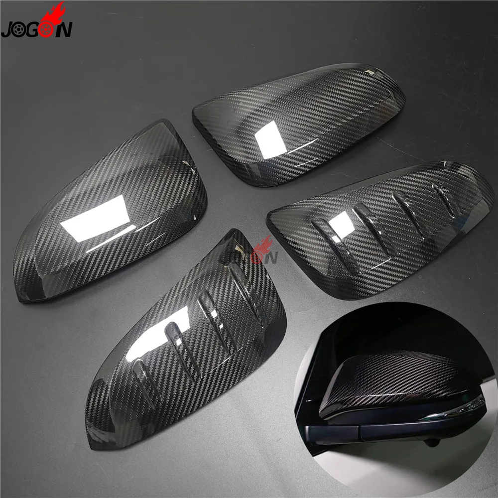 

For Toyota RAV4 4Runner Highlander Noah R80 Voxy Esquire Hilux Fortuner Innova Carbon Side Wing Rearview Mirror Cover Shell Trim