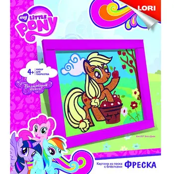 

Painting from sand "My Little Pony" with glitter Apple Jack Lori p84887 кпп-007