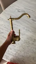 Bathroom Faucet Antique-Brass White Tap Porcelain-Handle Cold-Mixer Rotatable Single-Hole