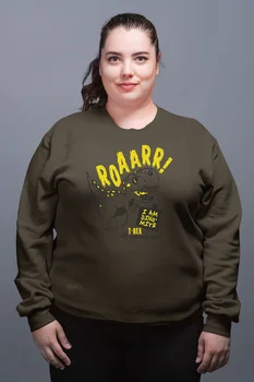 

Angemiel Wear Trex Dinosaur Green Women Sweatshirts