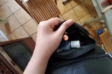 Bolsa cartuchera de cuero genuino para hombre, bolso cruzado, riñonera cinturón, cadera, viaje, motocicleta, bandolera mensajero