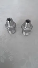Adapter Coupler Thread Gas-Connector Hex-Nipple-Fitting Water-Oil Stainless-Steel BSPT