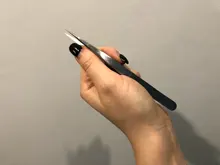 VETUS-Pinzas profesionales para pestañas, 3D, volumen, extensión de pestañas, ventilador, pinzas de cejas, cierre excelente