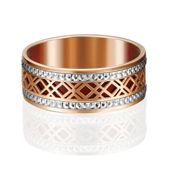 

Yuz platinum ring made of combined gold