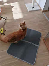 Pet Cat Litter Mat Double Layer Litter Cat Bed Pads Trapping Pets Litter Box Mat Pet