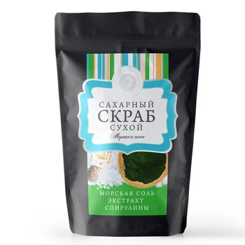 

Дом Природы Сухой сахарный скраб "Морская пена" Скрабы для тела