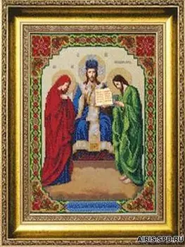 

B-1115 set for embroidery with beads charivna mite 'icon Jesus Christ, King of slave' 27,1*34,7 cm