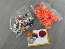 Bloques de Pokemon para niños, Pikachu, piezas de diamante, juguete de rompecabezas