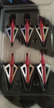 Puntas de arquería caza con punta de flecha, punta de flecha, arco blanco, accesorios de tiro, afilado, fijo, 3 hojas, 100 granos, 1 Uds.