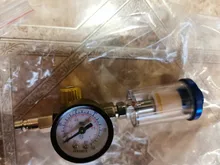 pistola de pintura, manómetro de regulador de aire + herramienta de filtro de trampa de agua en línea + adaptador JP/EU/US, herramientas neumáticas, accesorios para aerografo