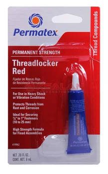 

Permatex 19962 thread lock for undetachable fixation, red, 6 ml.