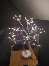 Study-Lamp Battery Holiday-Lighting-Decor Desk Fairy-Night-Light Bedside LED Christmas-Tree