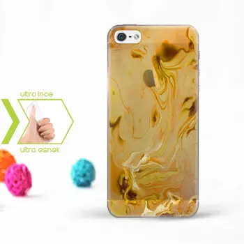 

Personalized iPhone 5-5S Slim Clear Silicone Phone Cover (Marble Temalı-5)