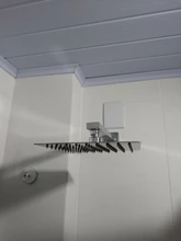 EVERSO-Cabezal de ducha de lluvia de acero inoxidable, ultrafino, acabado cromado, redondo y cuadrado, 12/10/8/6/4 pulgadas