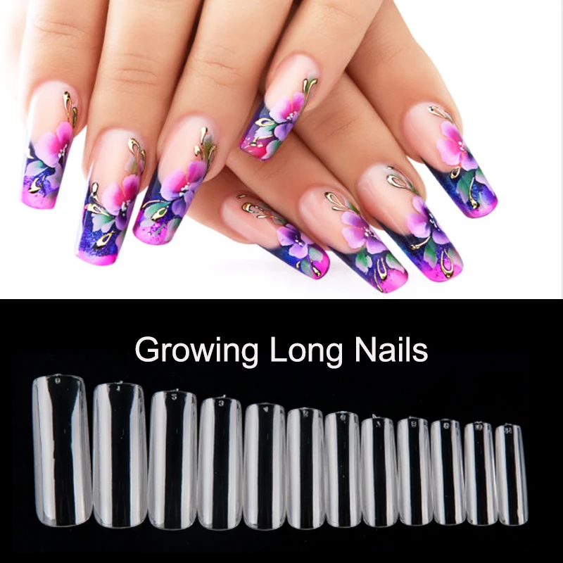 Artificial Clear False Tip For Growing Long Nails French Nail Tips