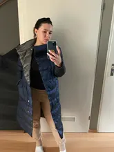 Coat Long-Jacket Double-Sided-Down Winter Women Parkas Snow-Outwear Fitaylor Warm Plus-Size