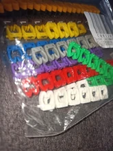 100/150pcs/lot Cable Markers Colourful C-Type Marker Number Tag Label For 2-3mm Wire