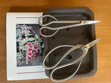 Tijera para podar raíces, Grado Profesional, 190mm, 4Cr13MoV, herramientas de bonsái de acero de aleación de TianBonsai