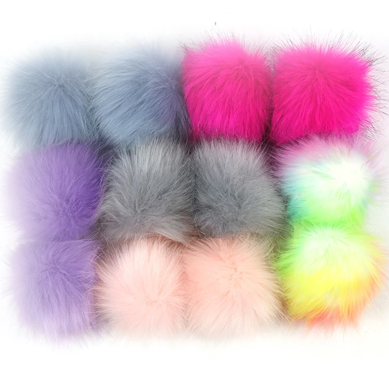 10pcs False Hairball Hat Ball Pom Pom Handmade Diy Artificial Wool Ball