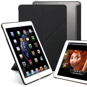

KHOMO Transp back Case for iPad 9,7 ”2017,2018, Dual hybrid iPad Air1, horizontal and Vertical display (various colors)