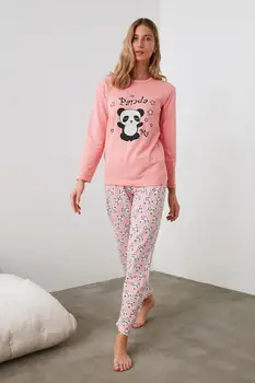 

Trendyol Printed Knitted Pajamas Set THMAW21PT0704