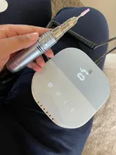 Máquina pulidora eléctrica para uñas, herramienta de manicura con pantalla LED, 35000 RPM, novedad