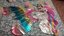 Unicorn Party Balloon Number Globos Rainbow Birthday-Party-Decorations Gradient Kids
