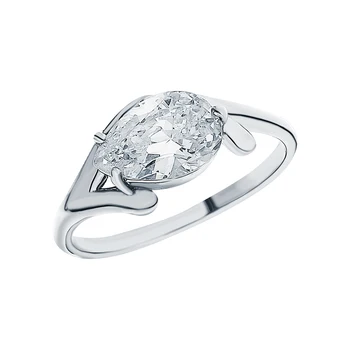 

Silver ring with cubic zirconia sunlight sample 925