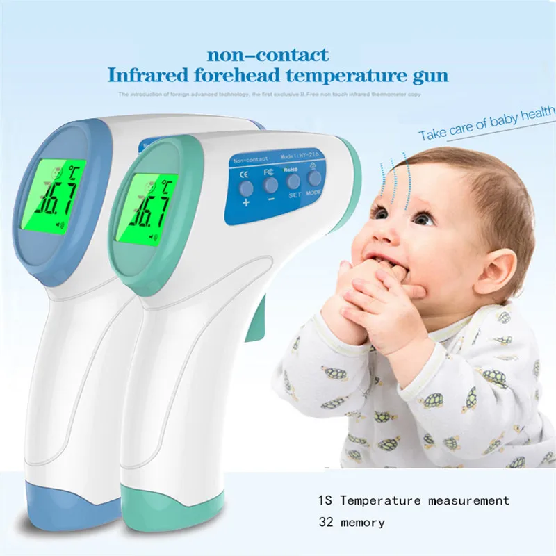 

2018 Infrared Thermometer Digital Body Temperature Fever Measurement Forehead Non-Contact Infrared LCD IR termometro Baby Care