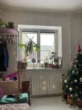 Christmas-Decorations Light Ornament Garland Curtain-String Flash-Fairy Happy Home-Room