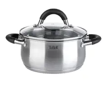 Кастрюля TalleR Шелборн TR-1044, 2,2 литра крышка из качественного боросиликатного стекла