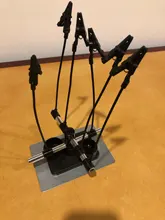Aerógrafo profesional de 6 Clips, soporte para modelo de Hobby, 6 pinzas de cocodrilo, soporte para cabina de pintura automática, herramienta de pintura