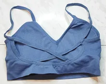 Yoga Fitness las mujeres las niñas deporte de algodón de moda de las mujeres Bra Tops transpirable deportes Yoga correr Sujetador Deportivo