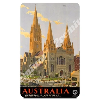 

Australia souvenir magnet vintage tourist poster