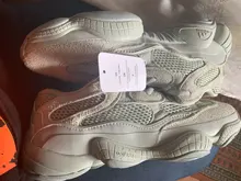 Xpay-Zapatillas De correr Air 350 para Mujer, Zapatos transpirables De ratón del desierto 500 YY 700, sombra De sal, visión suave, color blanco y negro