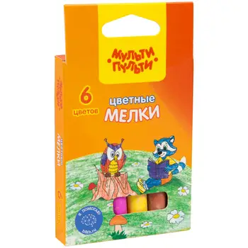 

Chalk color multi-pulti "raccoon on the edge of the forest", 6 colors, round