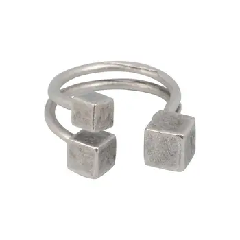

Ring jewelery three squares (dimensionless, jewelery alloy, silver) 53293