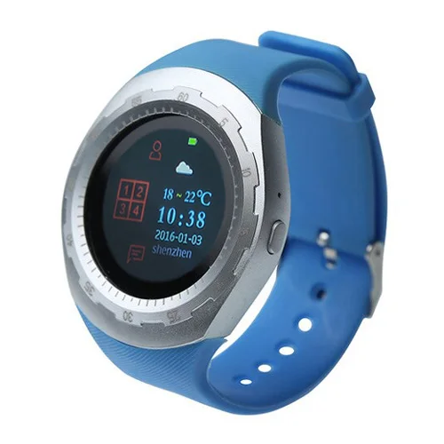 Синий Часы CARCAM SMART WATCH A7 шагомер, пульсометр, артериальное давление, тонометр - Цвет: Синий
