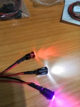 Plastic-Holder Round White Pre-Wired 10-100pcs DC12V UV with Clear LED Water Blue/rgb