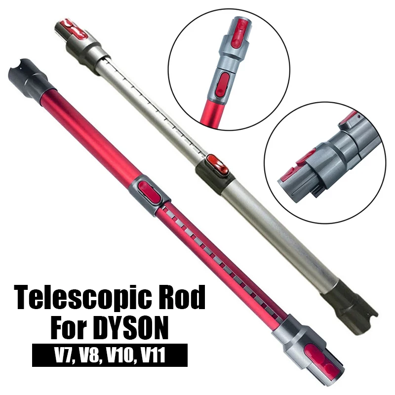 Telescopic Extension Rod Hose Extension Wand Tube For Dyson V7 V8 V10 V11 Extension Pipe Home