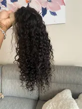 Pelucas frontales de onda profunda para mujeres negras 28 30 pulgadas, cabello humano rizado 13x4 brasileño Remy, peluca con malla Frontal ondulada y húmeda