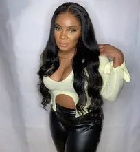 Tinashe-Peluca de cabello humano ondulado con encaje Frontal, peluca de cabello humano brasileño con cierre de 4x4 6x6, densidad del 250, 28 y 30 pulgadas