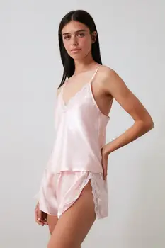 

Trendyol Strap Satin Pajamas set THMAW21PT0842
