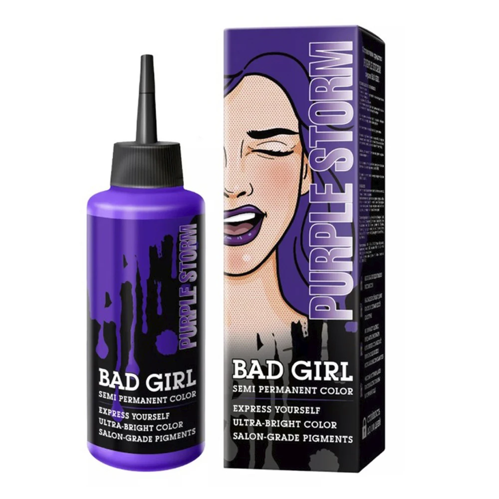 BAD GIRL PURPLE STORM (фиолетовый) стойкий оттеночный бальзам 150 мл. | Красота и здоровье
