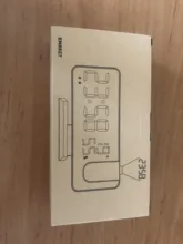 Reloj despertador Digital LED con Radio FM, reloj de mesa electrónico de escritorio, despertador con USB, con tiempo de proyección de repetición