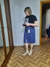 Jielur faldas de mezclilla de cintura alta de talla grande botones bolsillos Jeans clásicos falda para mujer S-5XL moda coreana elegante Jupe Femme